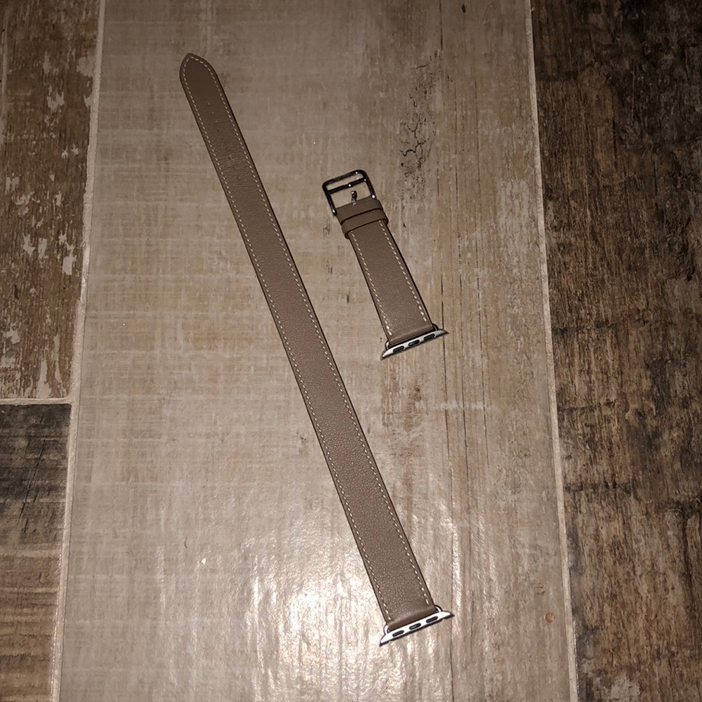 Etoupe Hermès Double Tour Apple Watch Band